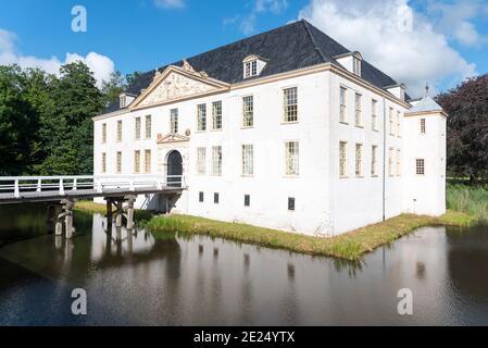 Wasserschloss Norderburg, Dornum, Niedersachsen, Deutschland, Europa Stockfoto