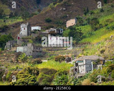 Tal Ribeira do Paul auf der Insel Santo Antao, Kap Verde im äquatorialatlantik. April Stockfoto