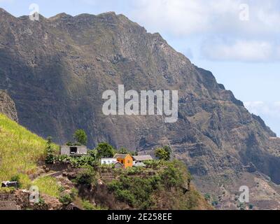 Tal Ribeira do Paul auf der Insel Santo Antao, Kap Verde im äquatorialatlantik. April Stockfoto