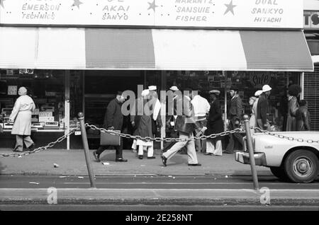 Straßenszene. Philadelphia, USA, 1976 Stockfoto