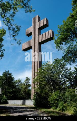 Colombey-les-Deux-Eglises (Nordostfrankreich): Das Charles de Gaulle-Denkmal. Cross of Lorraine Stockfoto