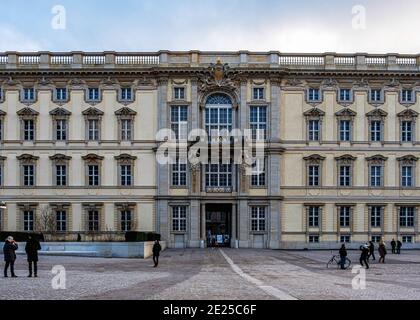 Berliner Schloss,Berliner Schloss Wiederaufbau als Humboldt Forum Neue Nutzung großer Kulturraum Wohnheim Museum,Theatersaal - Mitte, Berlin,Deutschland Stockfoto