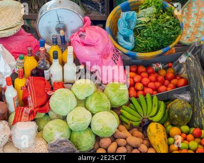Städtischer Flughafen Mercado. Stadt Mindelo, ein Seehafen auf der Insel Sao Vicente, Kap Verde im äquatorialatlantik. Afrika, April Stockfoto
