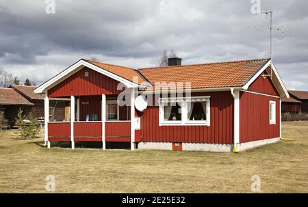 Gebäude in Nusnas. Dalarna. Schweden Stockfoto