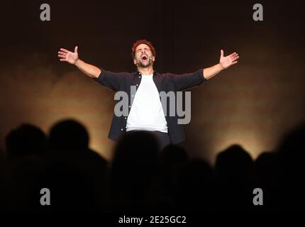 Festival Mont-Blanc d'Humor 2020. Florent Peyre. Saint Gervais. Frankreich. Stockfoto