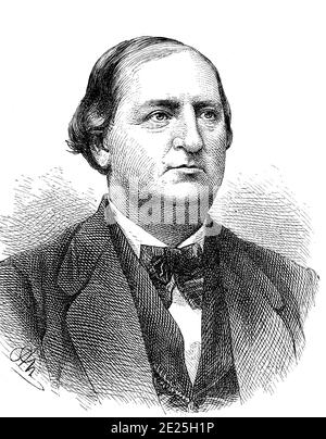 Franz Wilhelm Abt, 22. Dezember 1819 - 31. März 1885, ein deutscher Komponist und Kapellmeister / Franz Wilhelm Abt, 22. Dezember 1819 - 31. März 1885, ein deutscher Komponist und Kapellmeister, Historisch, historisch, digital verbesserte Reproduktion eines Originals aus dem 19. Jahrhundert / digitale Reproduktion einer Originalvorlage aus dem 19. Jahrhundert, Stockfoto