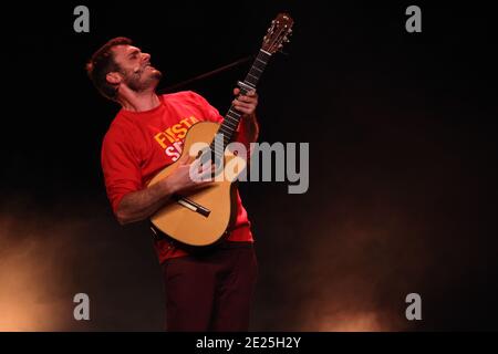 Festival Mont-Blanc d'Humor 2020. Biscotte. Saint Gervais. Frankreich. Stockfoto