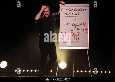 Festival Mont-Blanc d'Humor 2020. Franois Gudon. Saint Gervais. Frankreich. Stockfoto