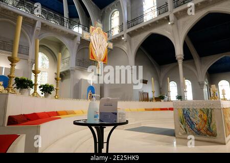 Kirche Saint Honore d'Eylau, Paris, Frankreich. Chor. Stockfoto