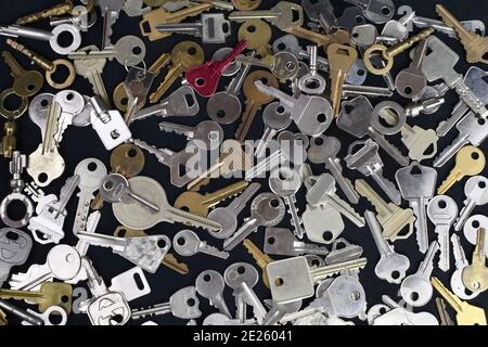 Mehrere Tasten, nur eine zur Auswahl Stockfoto