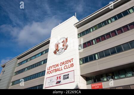 Brisbane Road Stadium. Leyton Orient Football Club. Stockfoto