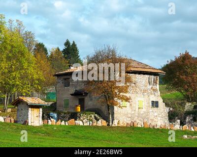 Moline bei San Lorenzo in Banale in den Brenta-Dolomiten. Europa, Italien, Trentino. Stockfoto