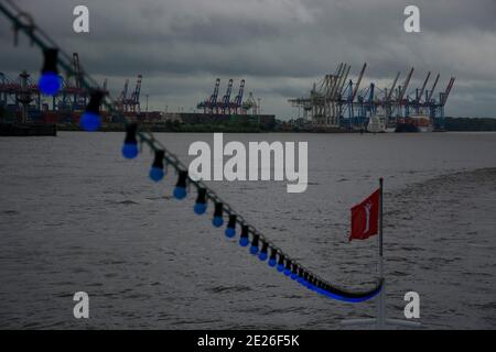 Eindrück aus dem Hamburger Containerhafen Stockfoto