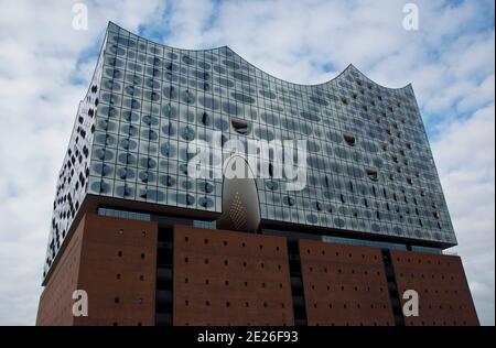 Die Hamburger Elphilharmonie, Kulturdenkmal und Stadtfahrzeichen Stockfoto