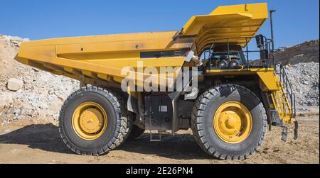 Bergbau Traktor im Tagebau arbeiten Stockfoto