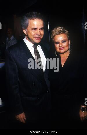 Jim Bakker und Tammy Faye Bakker 1987 Quelle: Ralph Dominguez/MediaPunch Stockfoto