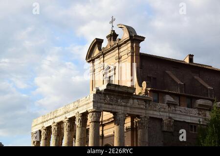 San Lorenzo in Miranda im Forum Romanum in Rom, Italien Stockfoto