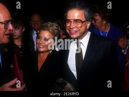 Jim Bakker und Tammy Faye Bakker 1987 Quelle: Ralph Dominguez/MediaPunch Stockfoto