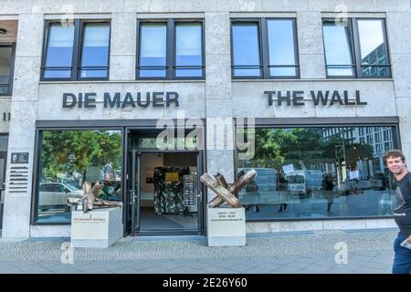 Ausstellung 'die Mauer - The Wall', Leipziger Platz, Mitte, Berlin, Deutschland Stockfoto