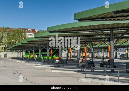 Zentraler Omnibusbahnhof Messedamm, Westend, Charlottenburg, Berlin, Deutschland Stockfoto