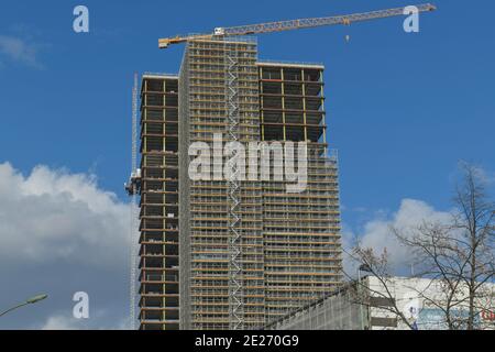 Baustelle Immobilie Überlin, Steglitzer Kreisel, Schloßstraße, Steglitz, Berlin, Deutschland Stockfoto