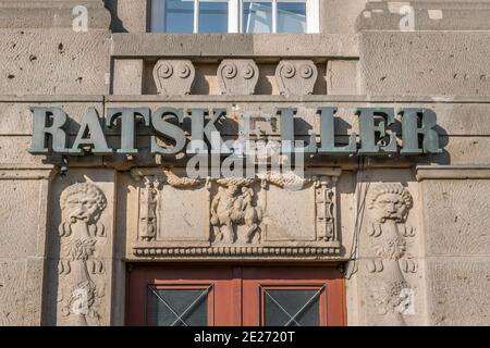Ratskeller, Rathaus Schöneberg, John-F.-Kennedy-Platz, Schöneberg, Berlin, Deutschland Stockfoto