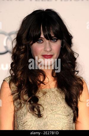 Zooey Deschanel nimmt an der BAFTA Brits Teil, um die Veranstaltung im Belasco Theater in Los Angeles, Kalifornien, am 9. Juli 2011 zu sehen. Foto von Lionel Hahn/ABACAPRESS.COM Stockfoto