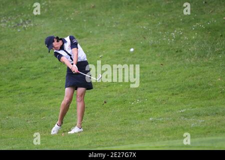 Juli Inkster der USA in Aktion während der zweiten Runde der Evian Masters, in Evian-les-Bains, Französische Alpen, Frankreich am 22. Juli 2011. Foto von Manuel Blondau/ABACAPRESS.COM Stockfoto