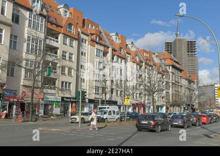 Altbauten, Überlin, Steglitzer Kreisel, Schloßstraße, Steglitz, Berlin, Deutschland Stockfoto