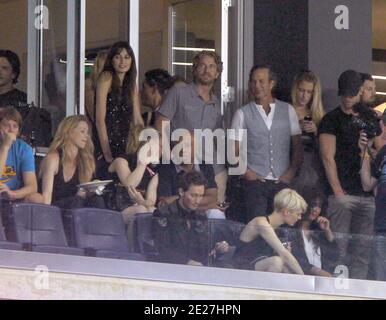 Gerard Butler und Russell Simmons beim MLS All Star Match zwischen MLS All Stars und Manchester United in der Red Bull Arena in Harison, NJ, USA am 27. Juli 2011. Foto von Charles Guerin/ABACAPRESS.COM Stockfoto