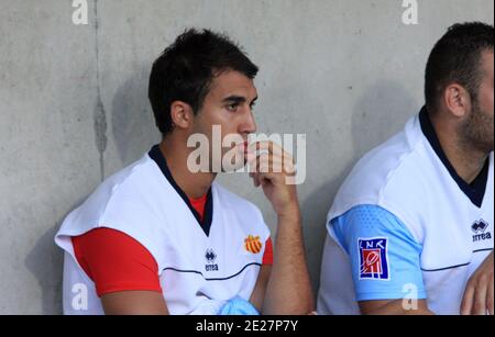 USA Perpignans Jerome Porical während des französischen Freundschaftsspiel, USAP gegen Stade Francais im Aime Giral Stadion in Perpignan, Frankreich am 18. August 2011. Perpignan gewann 21:8. Foto von Michel Clementz/ABACAPRESS.COM Stockfoto