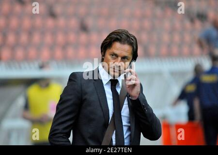 Daniel Bravo beim Fußballspiel der UEFA Europa League Playoffs, Paris Saint-Germain gegen Differdange, Second Leg, am 25. August 2011 im Parc des Princes in Paris, Frankreich. PSG gewann 2:0. Foto von Thierry Plessis/ABACAPRESS.COM Stockfoto