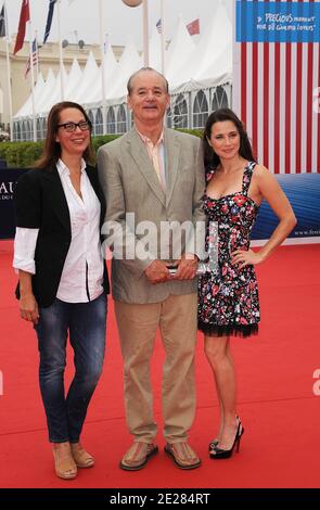 Regisseur Liza Johnson, Bill Murray und Schauspielerin Linda Cardellini bei der 'Return' Vorführung des Wettbewerbs beim 37. Deauville American Film Festival in Deauville, Frankreich am 3. September 2011 Foto von Giancarlo Gorassini/ABACAPRESS.COM Stockfoto