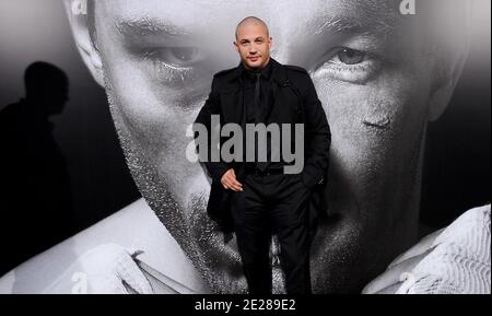 Tom Hardy besucht am 6. September 2011 die Premiere von 'Warrior' im Arclight Cinemas in Hollywood, Los Angeles, CA, USA. Foto von Lionel Hahn/ABACAPRESS.COM Stockfoto