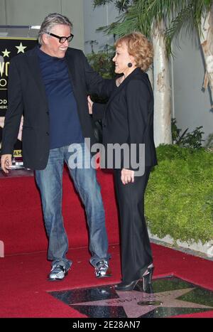 Maria Elena Holly, Gary Busey als Buddy wird Holly auf dem Hollywood Walk of Fame vor dem Capital Records Building, Hollywood, Kalifornien, geehrt. September 2011. (Im Bild: Maria Elena Holly, Gary Busey). Foto von Baxter/ABACAPRESS.COM Stockfoto