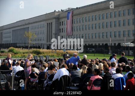 Das Pentagon erinnert an den 10. Jahrestag der 9/11 2001 Terroranschläge am 11. September 2011 in Arlington, VA, USA. Foto von Olivier Douliery/ABACAPRESS.COM Stockfoto