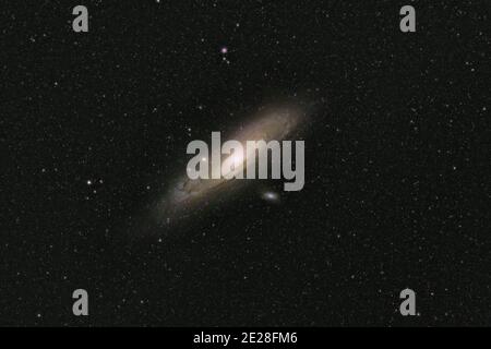 Andromeda Galaxie in natürlichen Farben Stockfoto