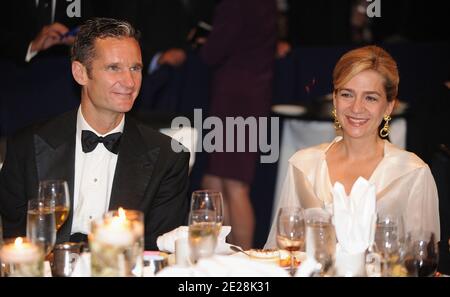 Die spanische Infantin Cristina und ihr Mann Iñaki Urdangarin nehmen an der 34. Jährlichen Gala des Hispanic Caucus Institute des Kongresses im Washington Convention Center in Washington, DC, am 14. September 2011 Teil. Foto von Olivier Douliery/ABACAPRESS.COM Stockfoto