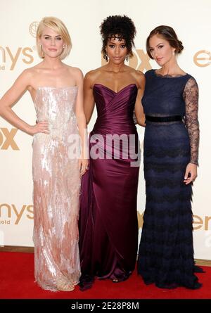 Rachael Taylor, Annie Ilonzeh und Minka Kelly nehmen an den 63. Jährlichen Primetime Emmy Awards im Nokia Theater L.A. Teil Live in Los Angeles, CA, USA am 18. September 2011. Foto von Lionel Hahn/ABACAPRESS.COM Stockfoto