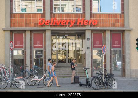 Delivery Hero, Oranienburger Straße, Mitte, Berlin, Deutschland Stockfoto