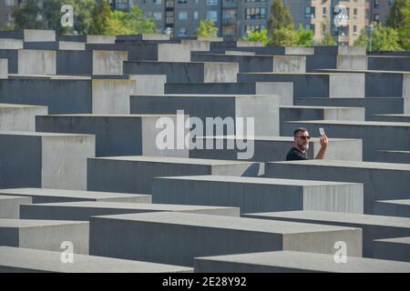 Holocaust-Mahnmal, Mitte, Berlin, Deutschland Stockfoto