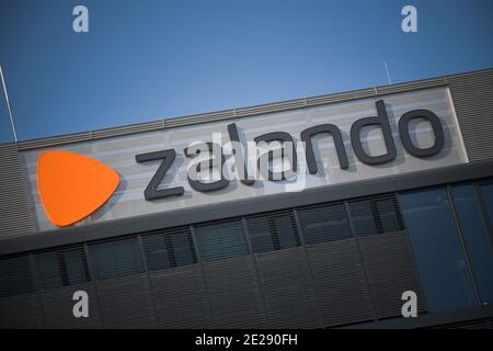 Zalando, Mühlenstraße, Friedrichshain, Berlin, Deutschland Stockfoto