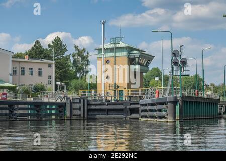 Havelschleuse, Spandau, Berlin, Deutschland Stockfoto