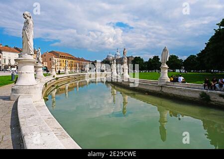 Prato della Valle in Padua Italien Stockfoto
