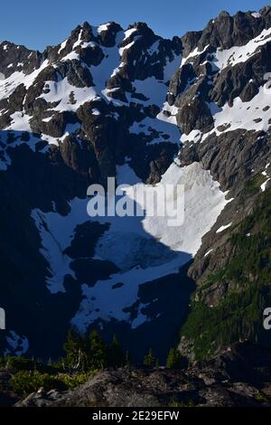 Berge des Strathcona Provincial Park Stockfoto