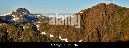 Berge des Strathcona Provincial Park Stockfoto