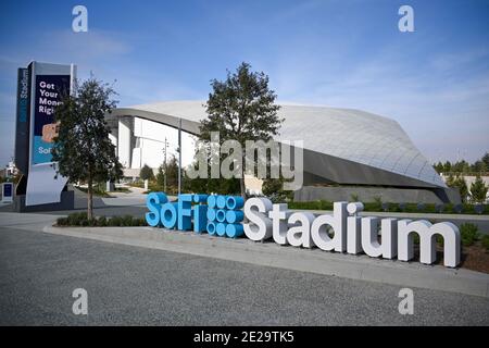 Allgemeine Gesamtansicht des SoFi-Stadions, Sonntag, 3. Januar 2021, in Inglewood, Kalifornien (Dylan Stewart/Image of Sport) Stockfoto