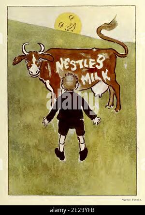 Vintage Nestle Poster - 1898 Stockfoto