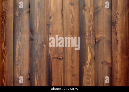 Hintergrund alte Panels. Dunkelbraun zerkratztes Holzschneidebrett. Hintergrund mit Holzstruktur Stockfoto