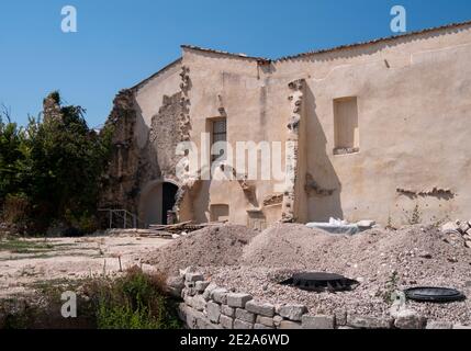 Römische Ruinen, archäologische Stätte von Alba Fucens, Massa d'Albe, Abruzzen, Italien Stockfoto